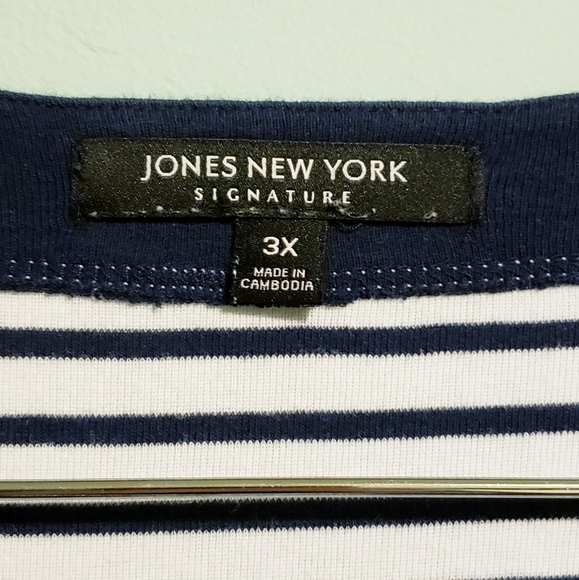 NWOT Jones NY Signature Nautical Vibe Tee - Picture 3 of 7